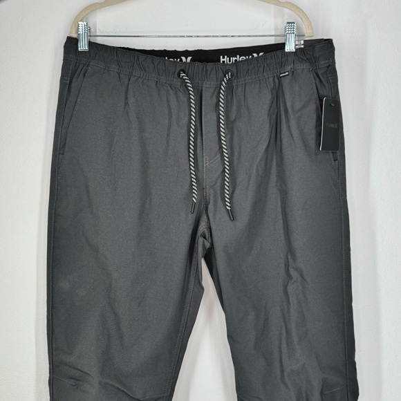 NWT Hurley Black Nylon Twill Jogger Pant Men’d Size XL - Picture 3 of 11